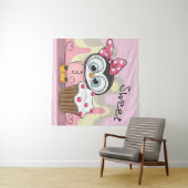 Tenture Cupcake de pingouin doux (En situation (horizontale))