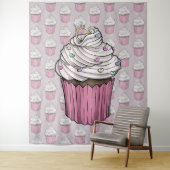 Tenture Cupcake de Proposition Sucrée (En situation)