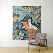 Tenture Curieux Fox Fern Feuilles William Morris Inspiré (En situation)