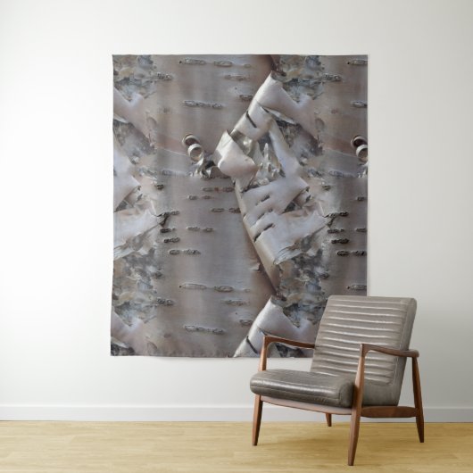 Tenture Curly Birch Bark Tree Rustic (En situation)