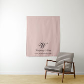Tenture Custom Business Table Runner Banner Elegant Script (En situation)