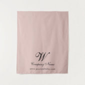 Tenture Custom Business Table Runner Banner Elegant Script (Devant)