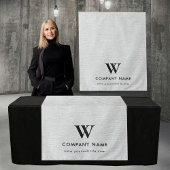 Tenture Custom Business Table Runner Banner Gray Linen