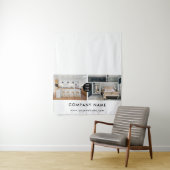 Tenture Custom Business Table Runner Banner Real Estate (En situation)