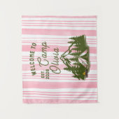 Tenture Custom Camp Bachelorette Pink Stripe (Devant)