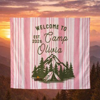 Tenture Custom Camp Bachelorette Pink Stripe
