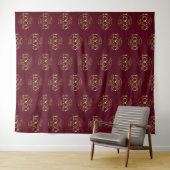 Tenture Custom Corporate Business Logo Pattern Backdrop (En situation (horizontale))