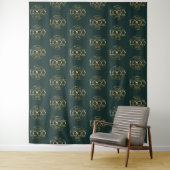 Tenture Custom Corporate Business Logo Pattern Backdrop (En situation)