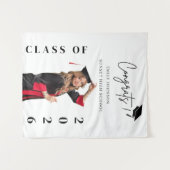 Tenture Custom Graduation Photo Backdrop Banner Class  (Devant (Horizontal))