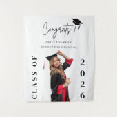 Tenture Custom Graduation Photo Backdrop Banner Class  (Devant)