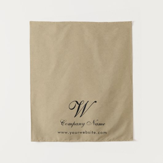 Tenture Custom Kraft Business Table Runner Banner Script (Devant)