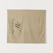 Tenture Custom Kraft Business Table Runner Banner Script (Devant (Horizontal))