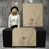 Tenture Custom Kraft Business Table Runner Banner Script