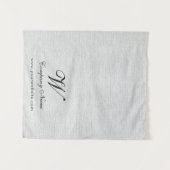 Tenture Custom Linen Business Table Runner Banner Script (Devant (Horizontal))