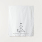 Tenture Custom Modern Business Table Runner Banner Cake (Devant)