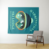 Tenture Custom Name & Location Ski Mask (En situation (horizontale))