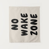 Tenture Custom No Wake Zone Playroom Nursery Boho Kid Wall (Devant)