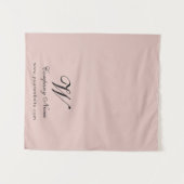 Tenture Custom Pink Business Table Runner Banner Script (Devant (Horizontal))