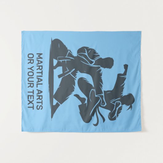 Tenture Custom Text & Color Martial Arts (Devant (Horizontal))