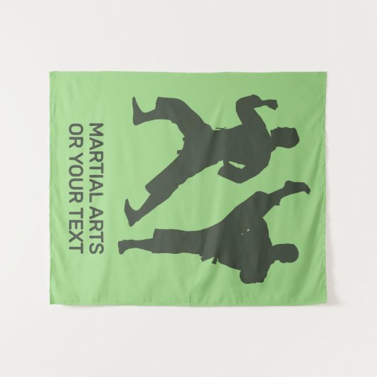 Tenture Custom Text & Color Martial Arts (Devant (Horizontal))