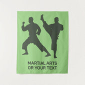 Tenture Custom Text & Color Martial Arts (Devant)