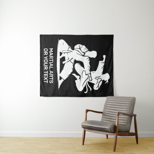 Tenture Custom Text & Color Martial Arts (En situation (horizontale))