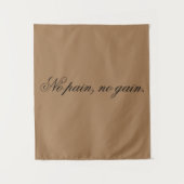 Tenture Custom text | gym motivation | And Light Brown, (Devant)