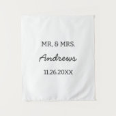 Tenture Custom Wedding Table Signs Personalized Reception  (Devant)