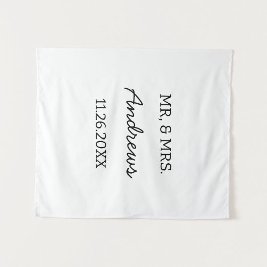 Tenture Custom Wedding Table Signs Personalized Reception  (Devant (Horizontal))