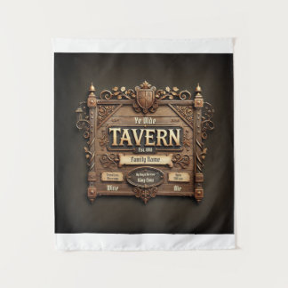Tenture Customisable Medieval Tavern Wall Tapestry
