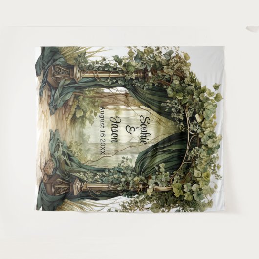 Tenture Customizable Enchanted Archway Wedding Backdrop (Devant (Horizontal))