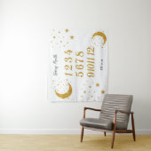 Tenture Customizable Starry Month Milestone Tapestry  (En situation)