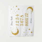 Tenture Customizable Starry Month Milestone Tapestry  (Devant)
