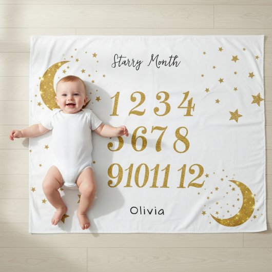 Tenture Customizable Starry Month Milestone Tapestry 