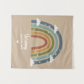 Tenture Customized Rainbow Rug with Name – Room Decor (Devant (Horizontal))