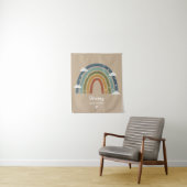 Tenture Customized Rainbow Rug with Name – Room Decor (En situation)