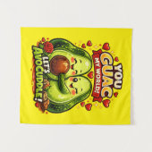 Tenture Cute Avocado Valentine’s Love Design, kawaii Love (Devant (Horizontal))