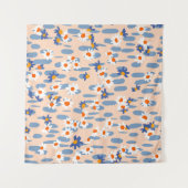 Tenture Cute botanical seamless pattern. Small daisies sca (Devant (Horizontal))