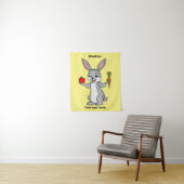 Tenture Cute bunny rabbit with vegetables (En situation)
