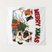 Tenture Cute Calico & Siamese Kitten Gift (Devant (Horizontal))