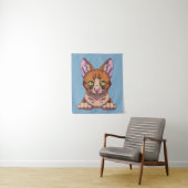 Tenture Cute chat (En situation)