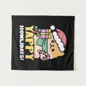 Tenture Cute Christmas Dog - Yappy Howlidays (Devant (Horizontal))