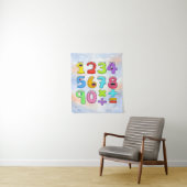 Tenture Cute Colourful Numbers Maths Poster for Kids (En situation)