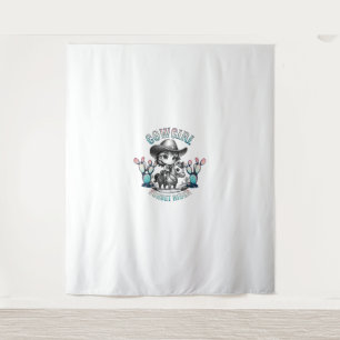 Tenture Cute Cow Girl Horse équitation Cowgirl Sunset Ride