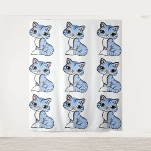 TENTURE CUTE CUT SOURIANT CUISINE BLEU SKY AUX YEUX BLEUS.