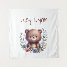 Cute Cute Bear Cub Nursery Wall Art