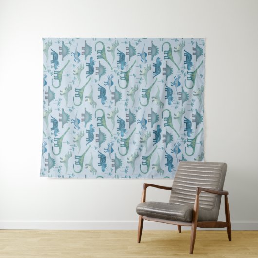 Tenture Cute Dinosaur (En situation (horizontale))