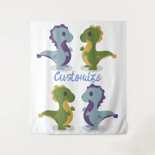 Tenture Cute Dinosaur Paire Thunder_Cove (Devant)