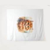 Tenture Cute Ginger Tabby Chat T-shirt classique (Devant (Horizontal))