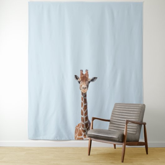Tenture Cute giraffe face (En situation)